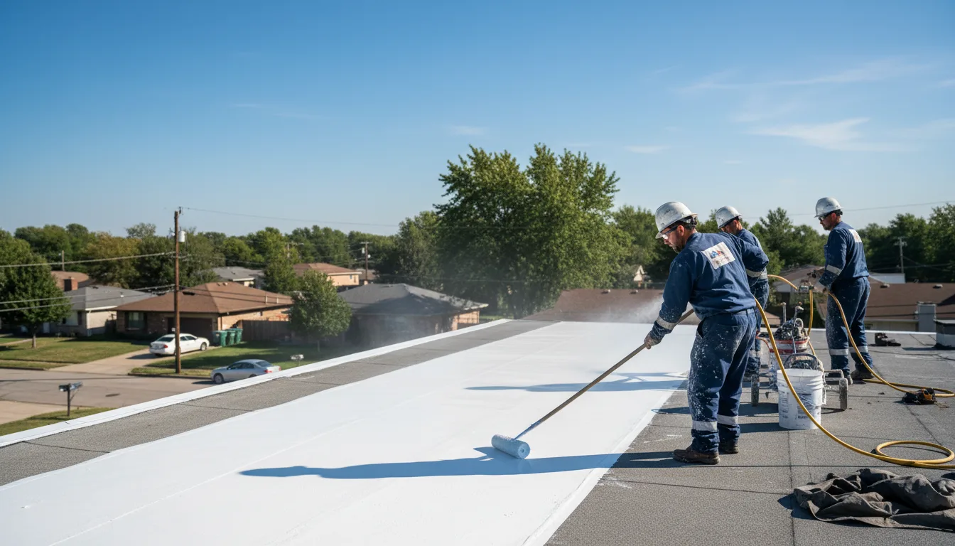 Commercial roof coating in Bridgeton, IN near me
